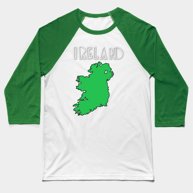 Ireland Baseball T-Shirt by Rossla Designs